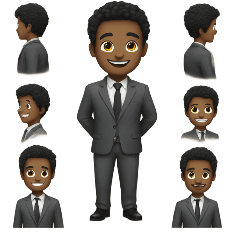 happy new year zach in a suit emoji