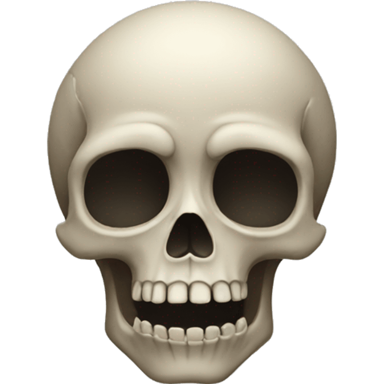 A worried skull   emoji