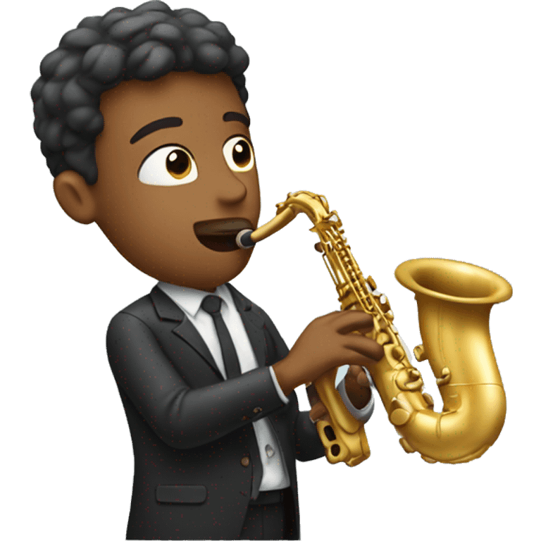 a man playing the saxophone emoji