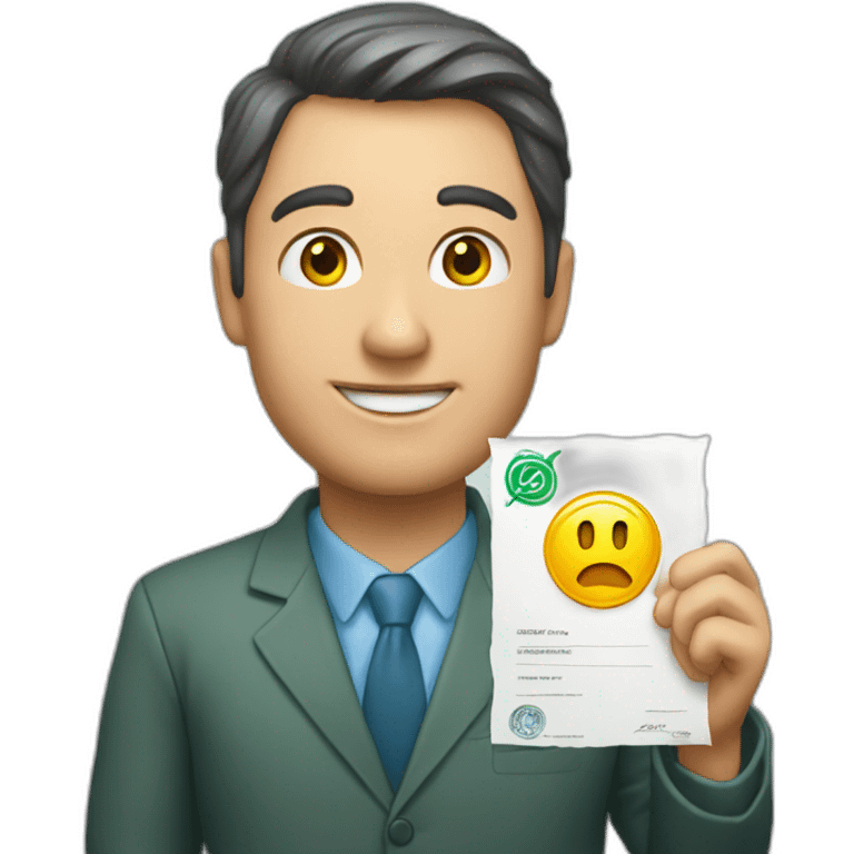 Un emoji de certificación de WhatsApp  emoji