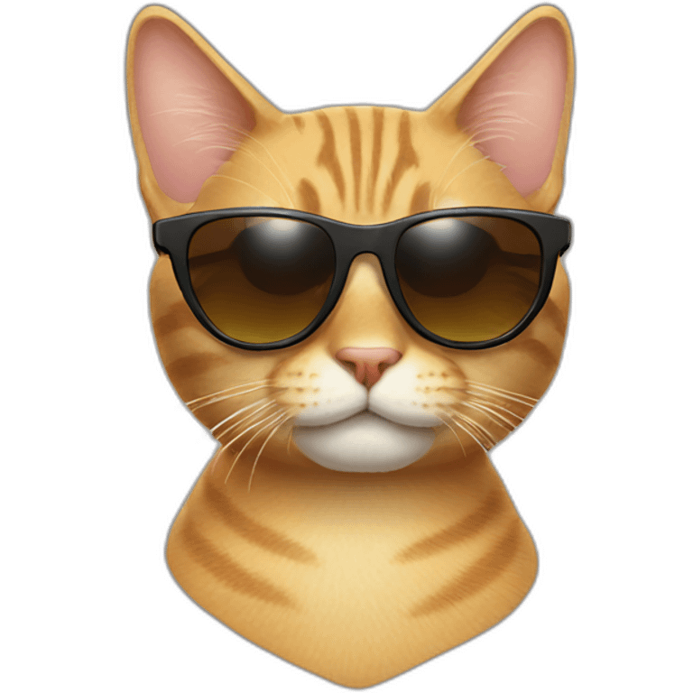 Cat with sunglasses emoji