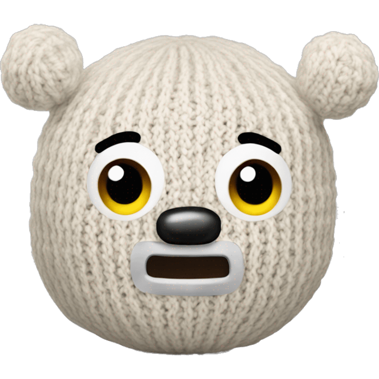 plush knitted toy emoji