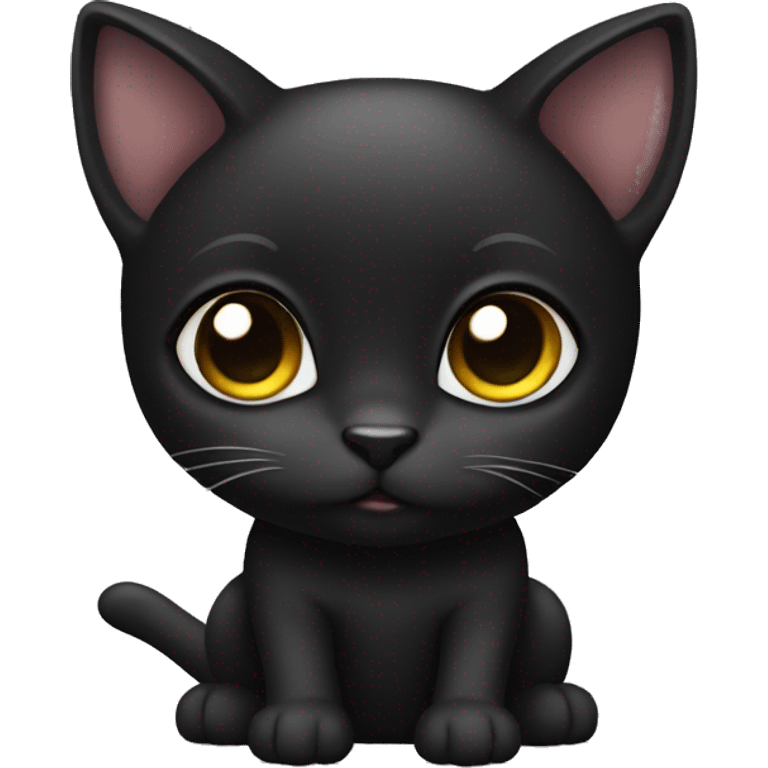 baby black cat emoji