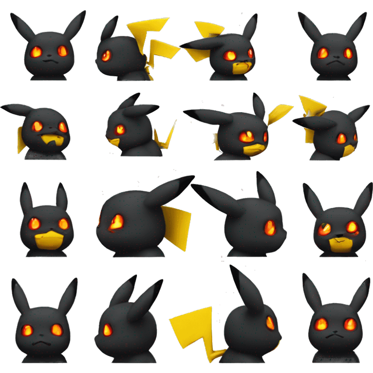 dark pikachu emoji