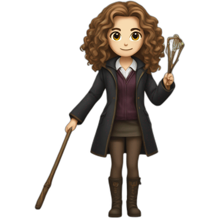 Hermione Granger with madgic wand emoji