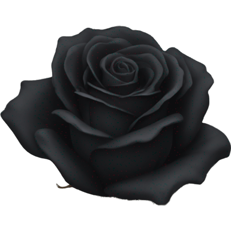 black wilted rose emoji