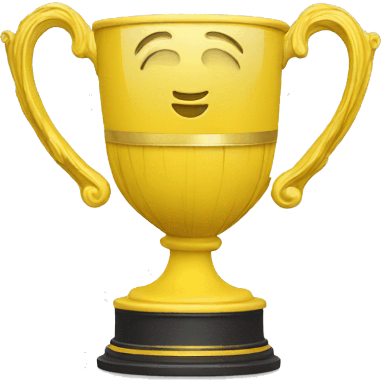 victory cup in yellow emoji