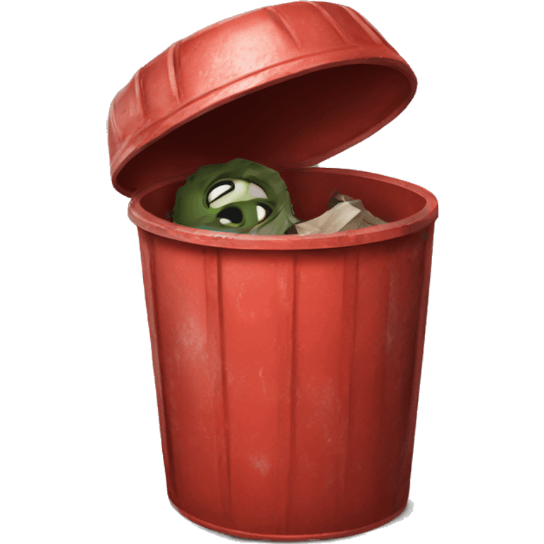 Red trash emoji