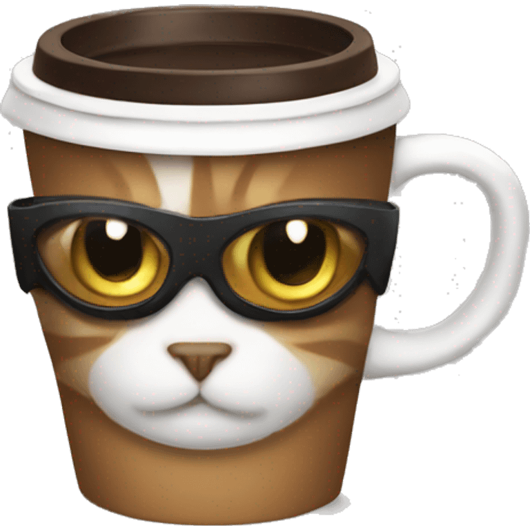 superhero coffee cat emoji