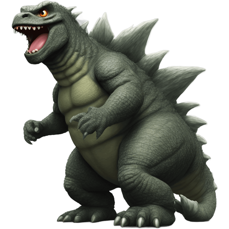 Godzilla with Giant Butt Cheeks emoji