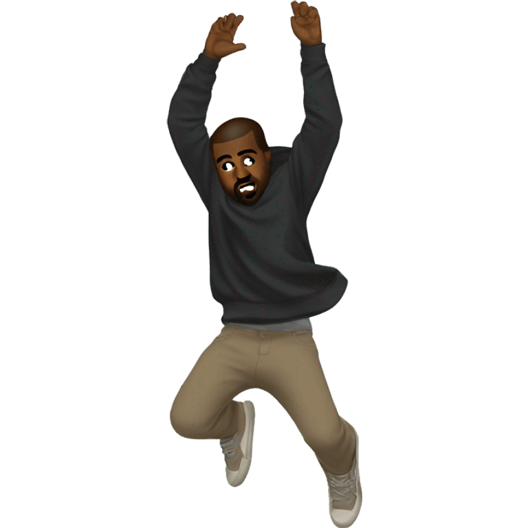 Kanye west back flip emoji