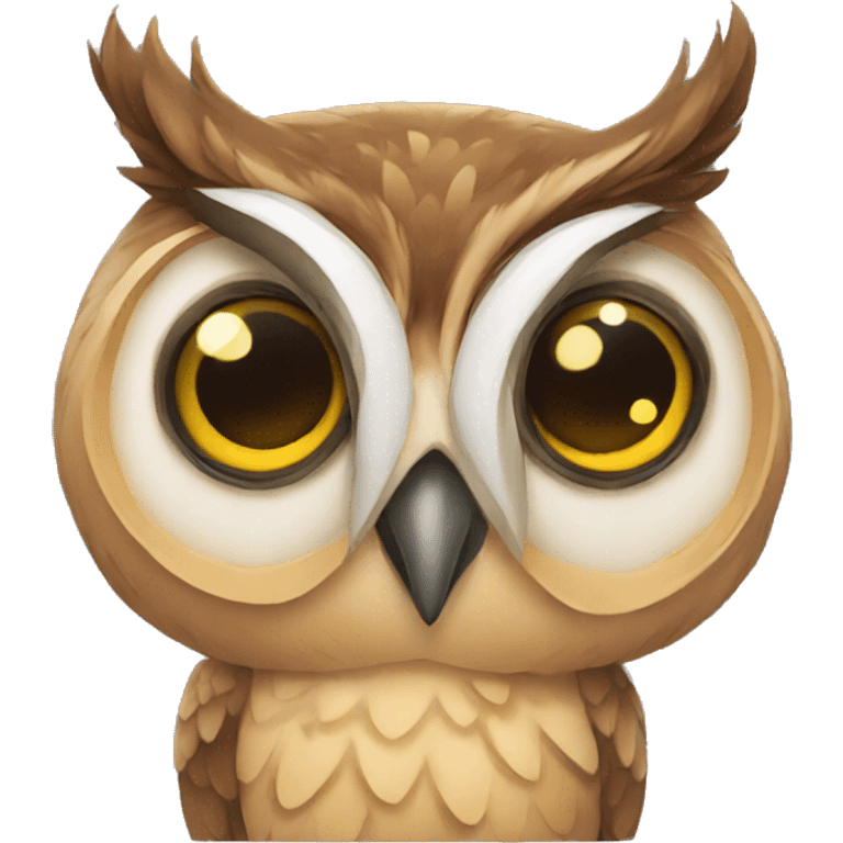 owl in loveeee emoji