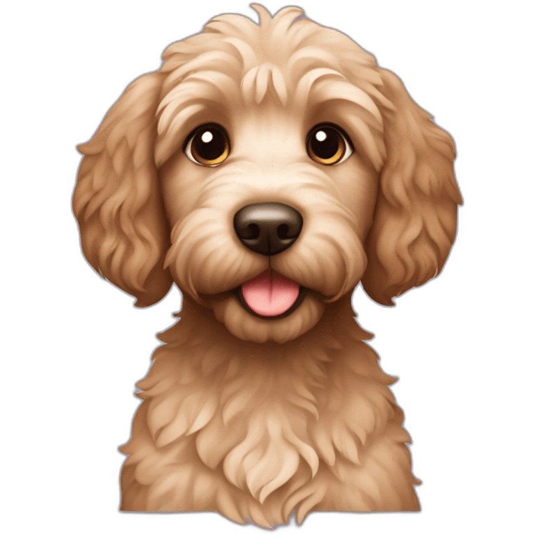 Puppy labradoodle emoji