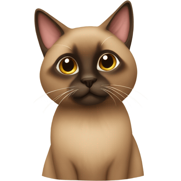 Brown siamese cat furry emoji