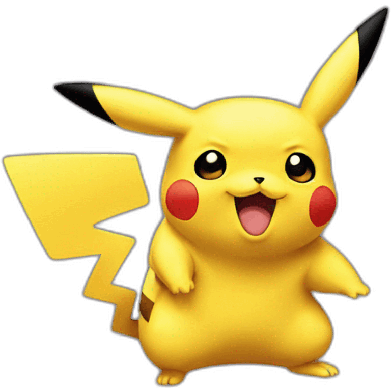 Pikachu hype emoji