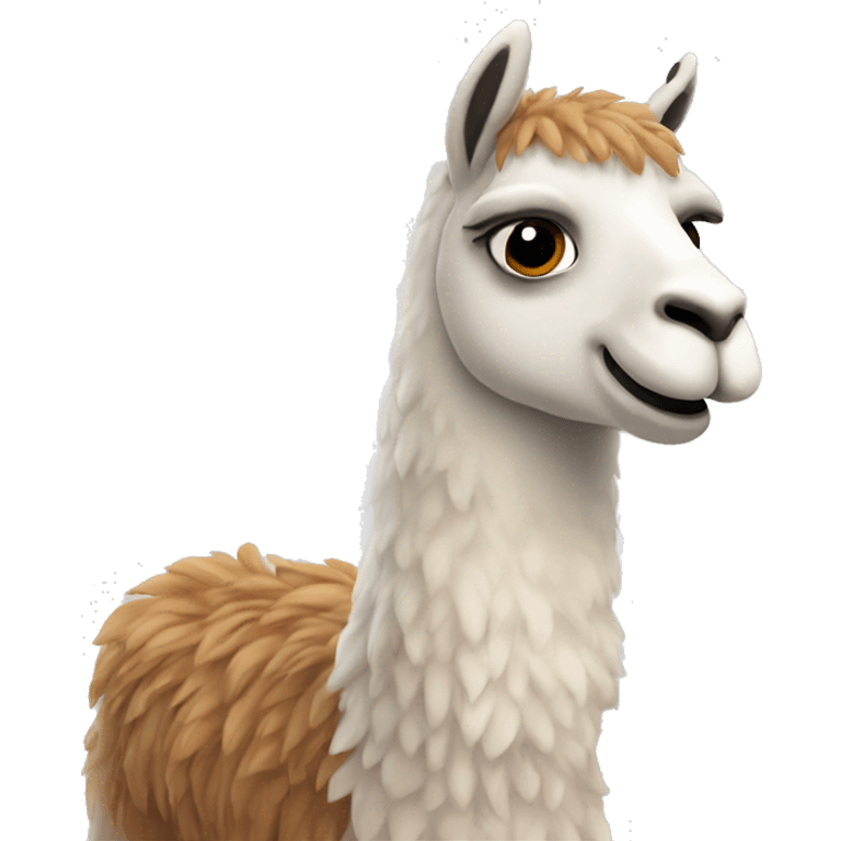 llama with hooves up in the air emoji