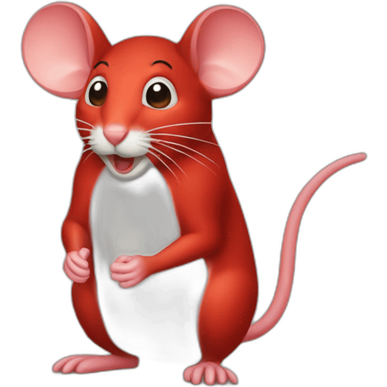 red mouse emoji