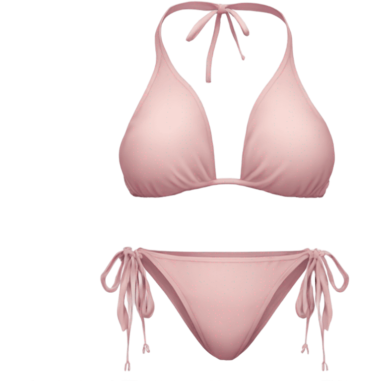 Soft pink bikini swimsuit emoji