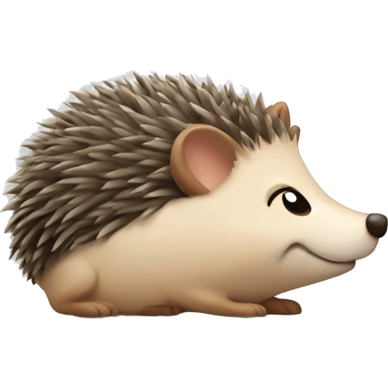 hedgehog being tired  emoji