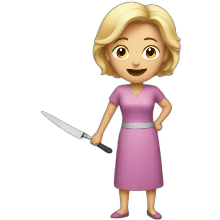 Mom having knife  emoji