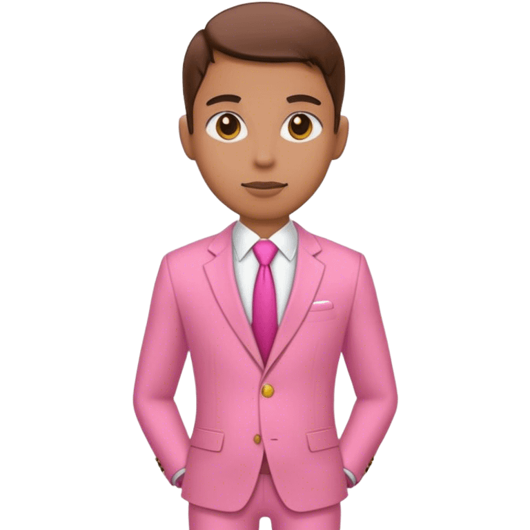 humanoid in pink suit emoji