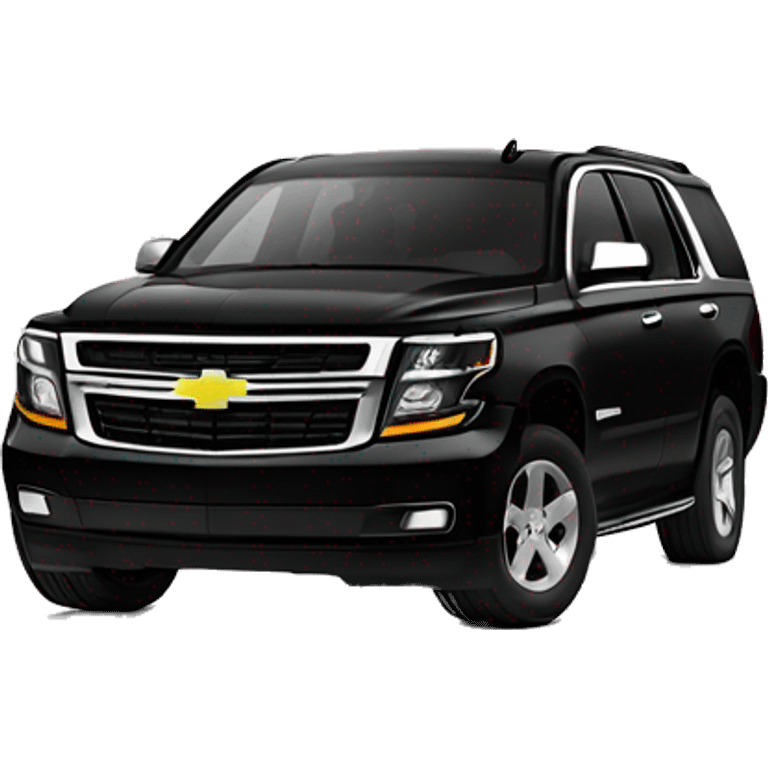 Black 2020 Chevy Tahoe Front view emoji