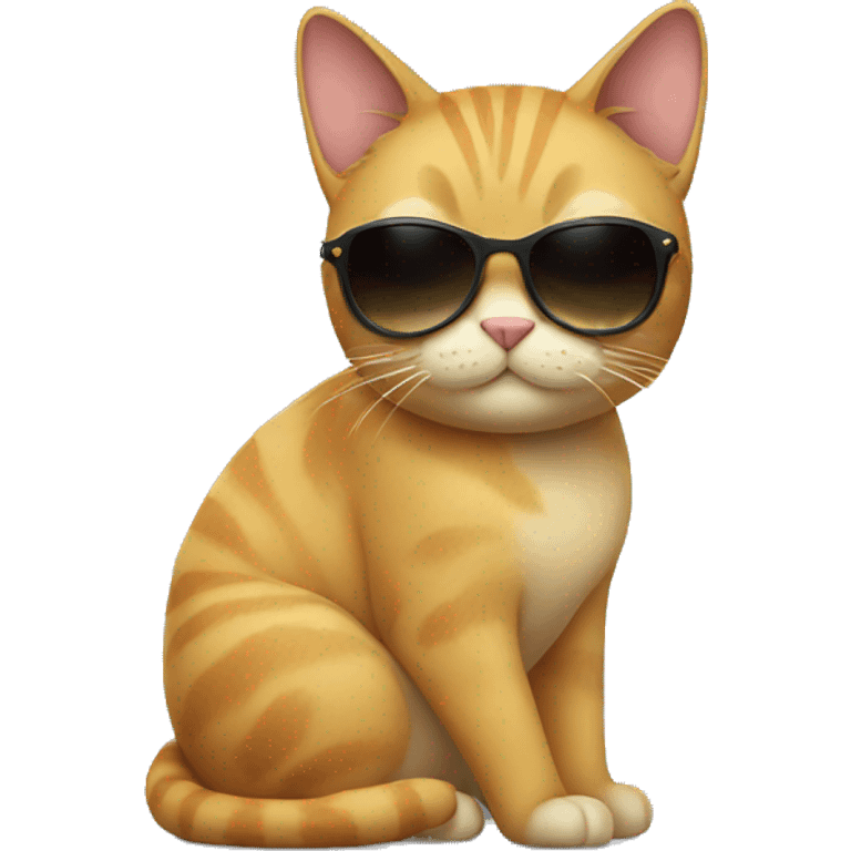 Cat with sunglasses emoji