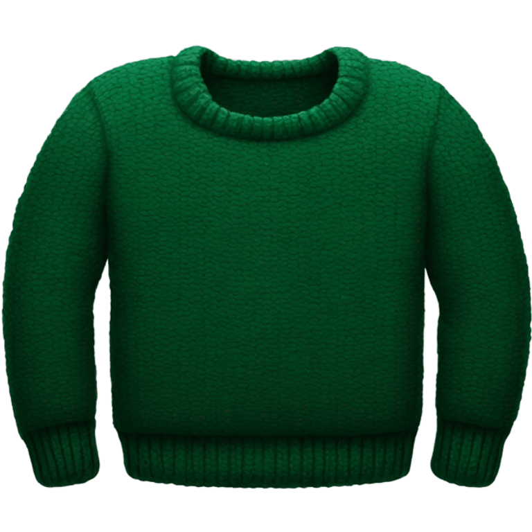 Dark green folded sweater emoji