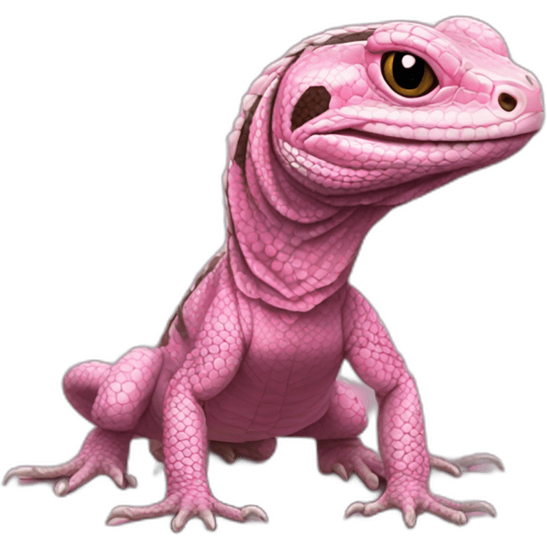 tegu lizard pink emoji