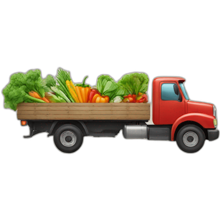 truck with vegetables emoji