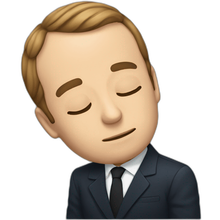 macron-sleeping emoji