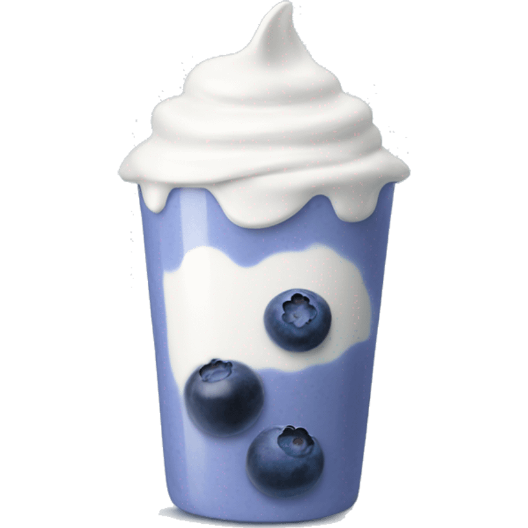 Blueberry yogurt  emoji