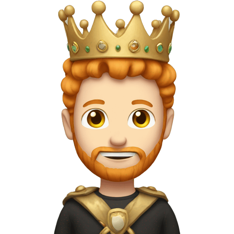 Ginger wearing crown emoji