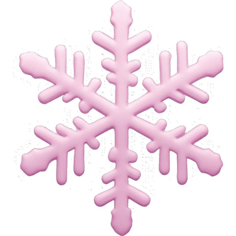 pastel pink snowflake  emoji