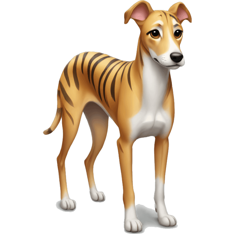 Fawn tiger greyhound he emoji