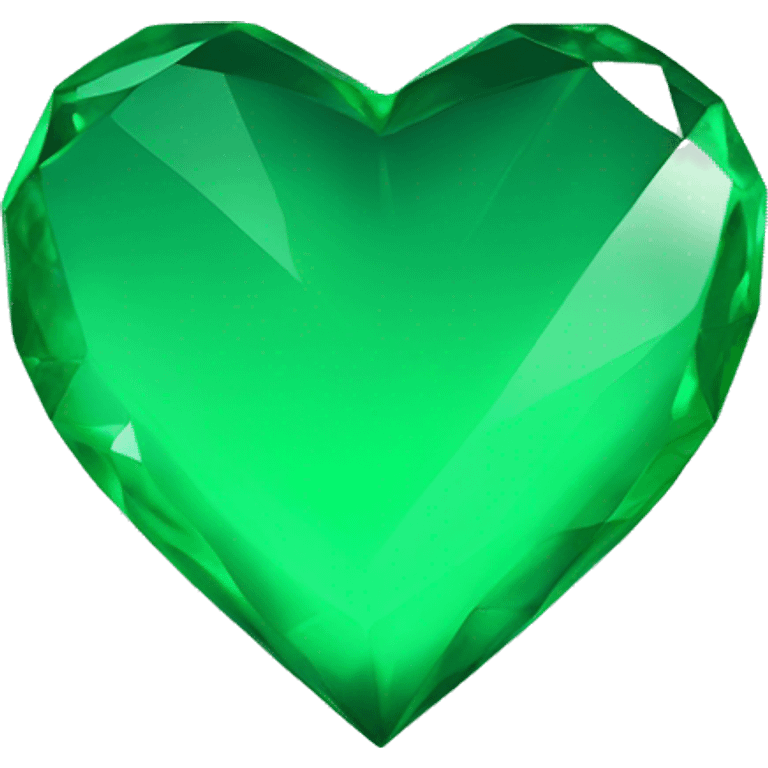 Emerald green heart emoji