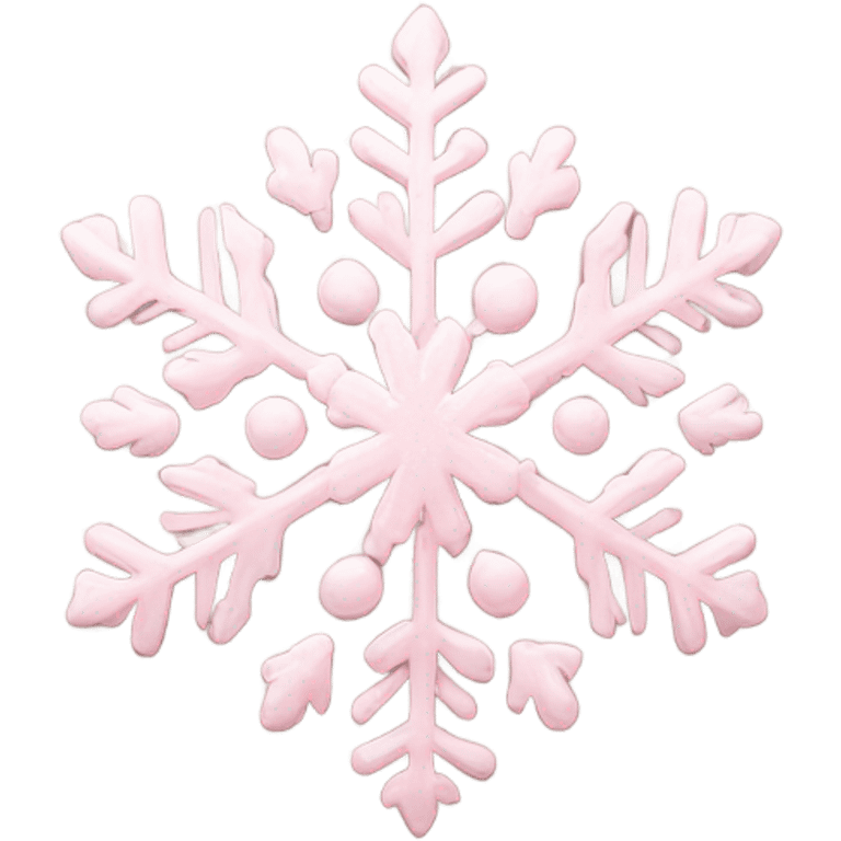 pastel pink snowflake  emoji