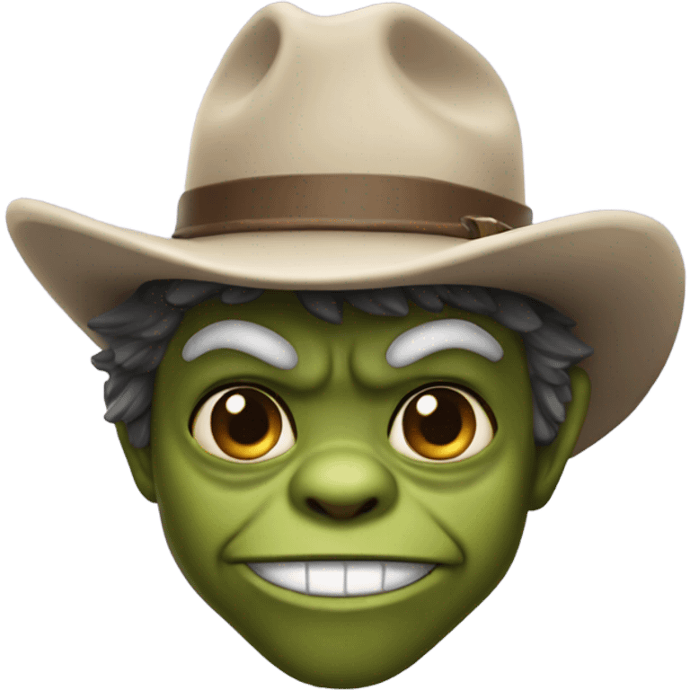 Gremlin in cowboy hat emoji