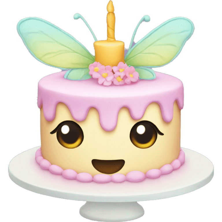 Fairy pastel cake emoji