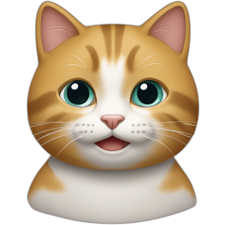 Un chat qui jouer a caché cach emoji