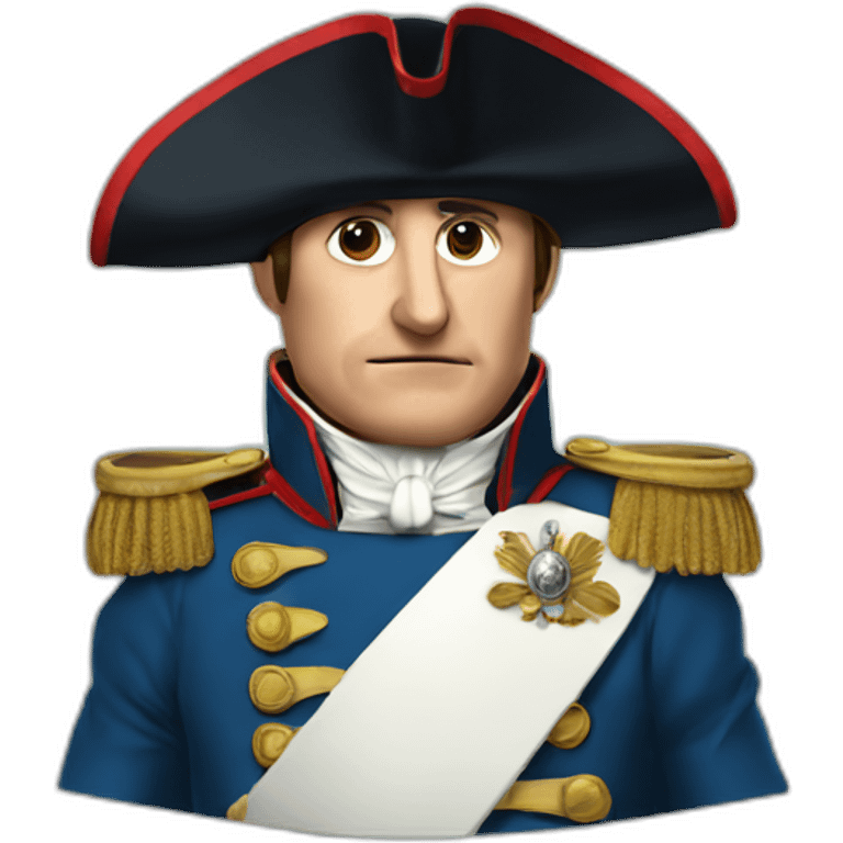 Napoleon with hat emoji