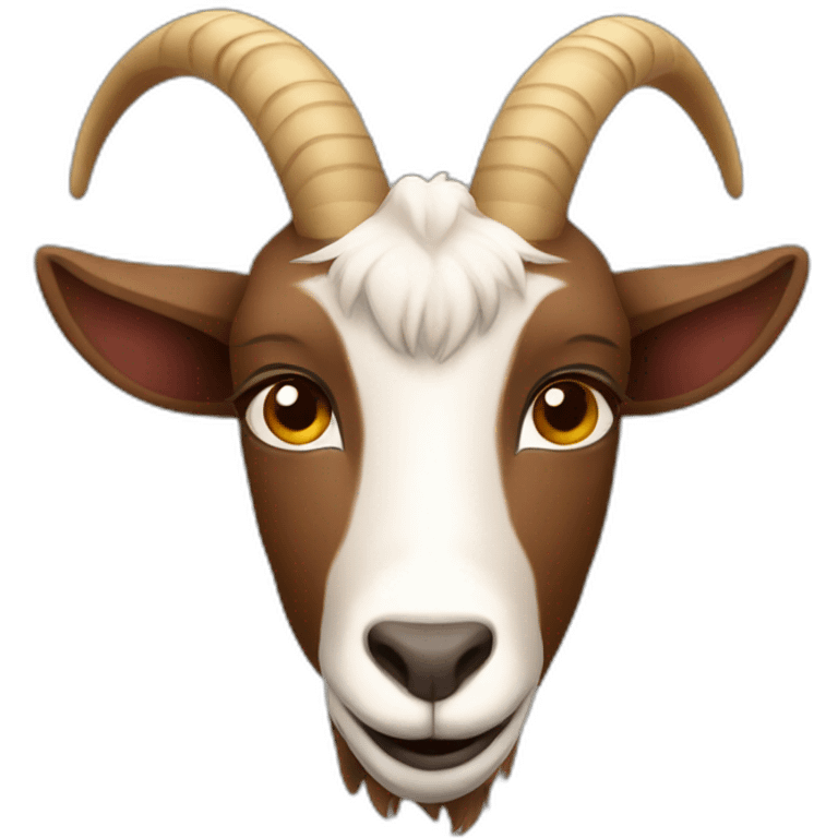 brown body goat emoji