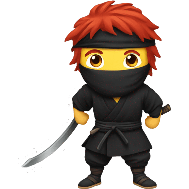 ninja with red hair emoji