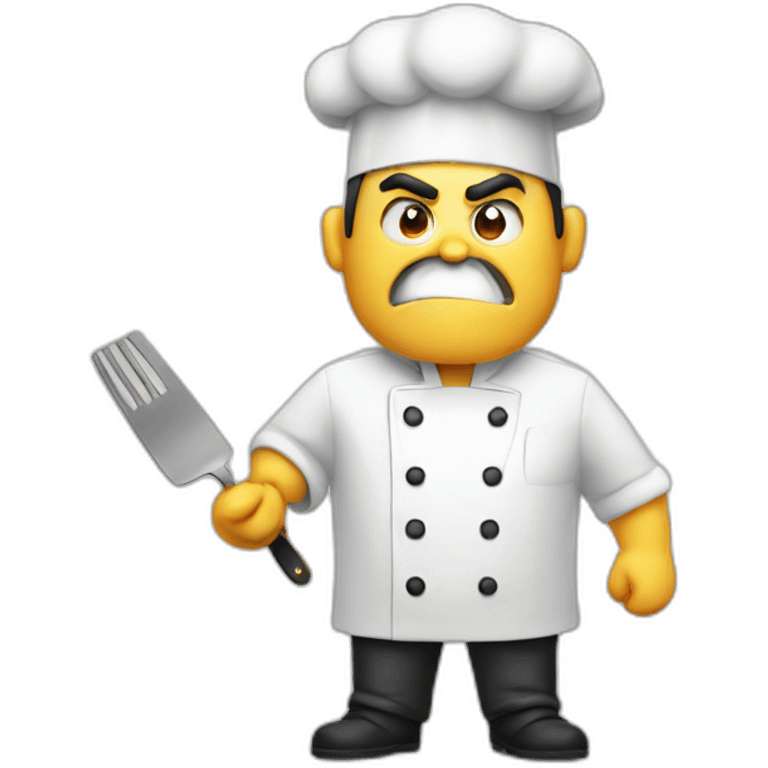 angry chef emoji