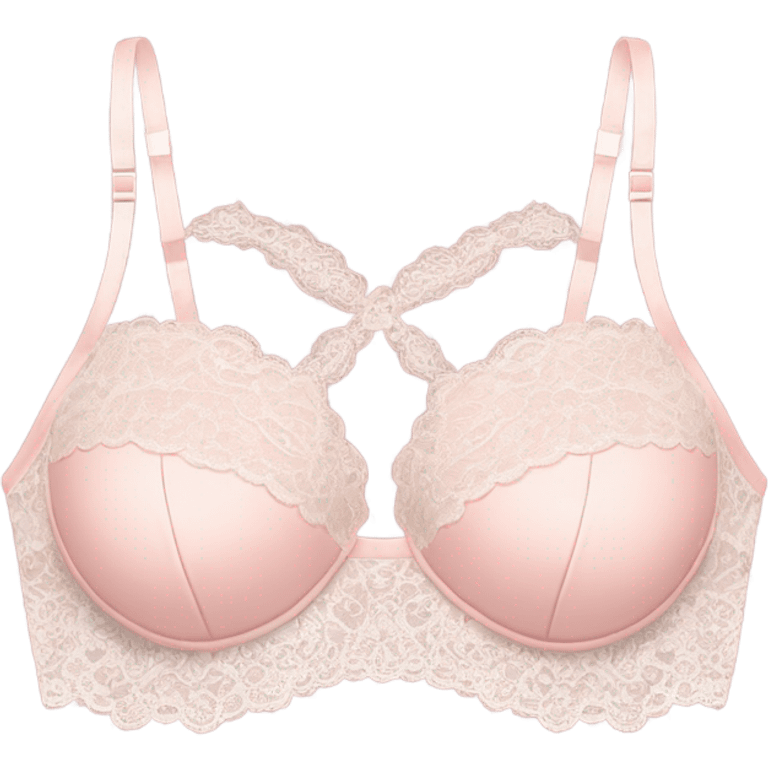 light pink lacy brassiere emoji