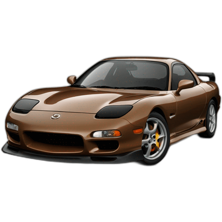 mazda rx7 fd brown emoji