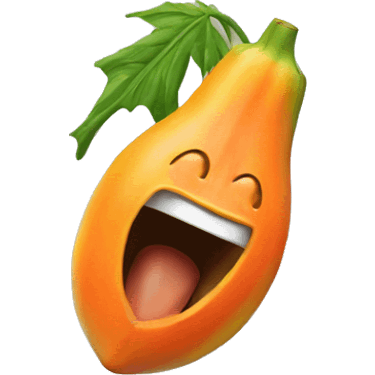 Squirting papaya emoji