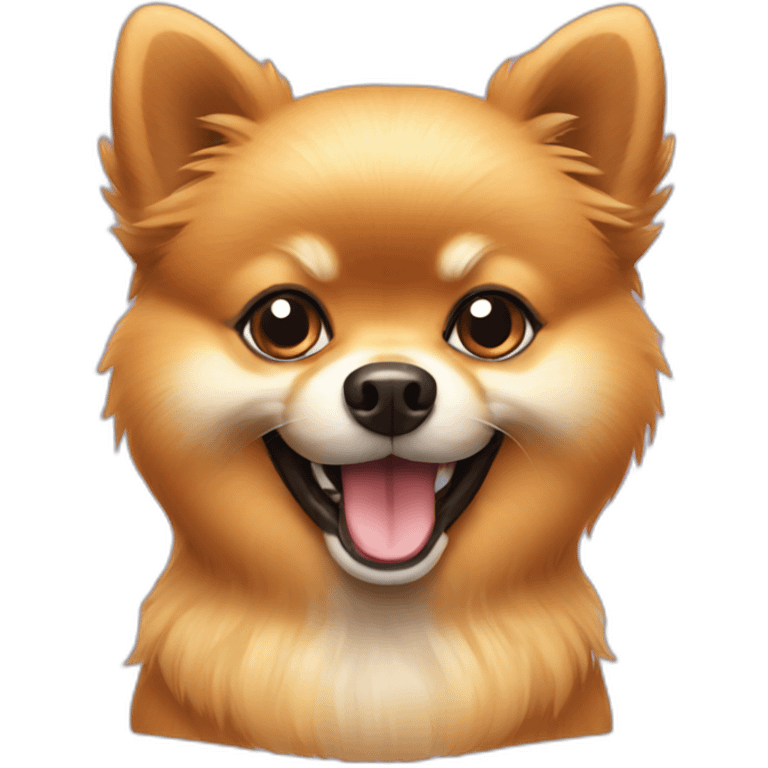 pomeranian showing okay sign emoji