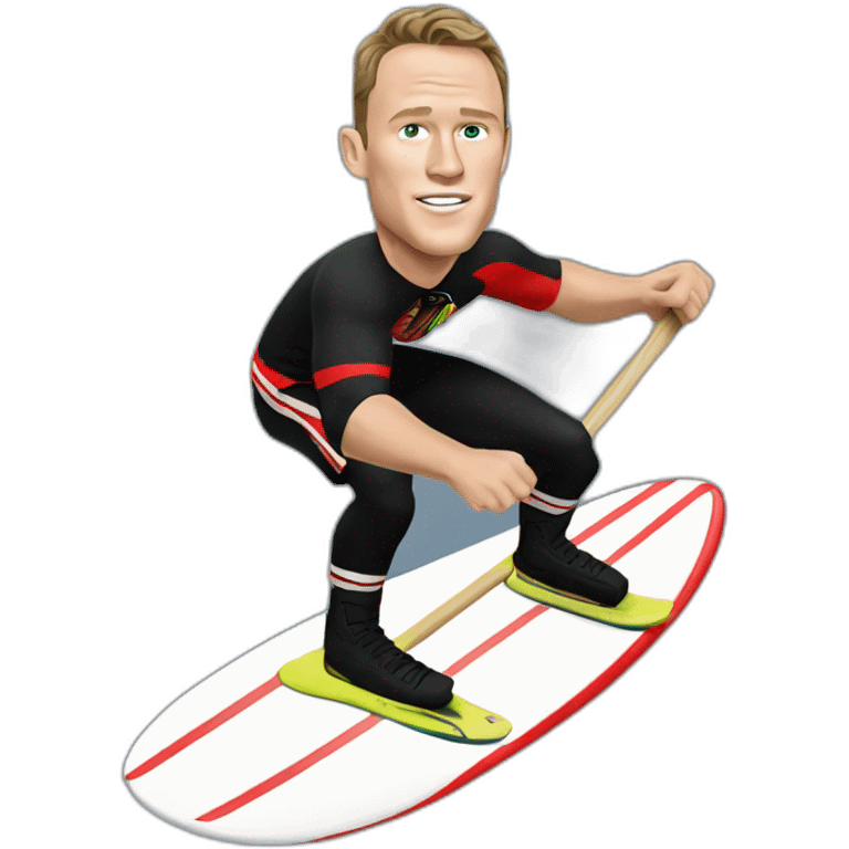 Jonathan Toews as surfer emoji