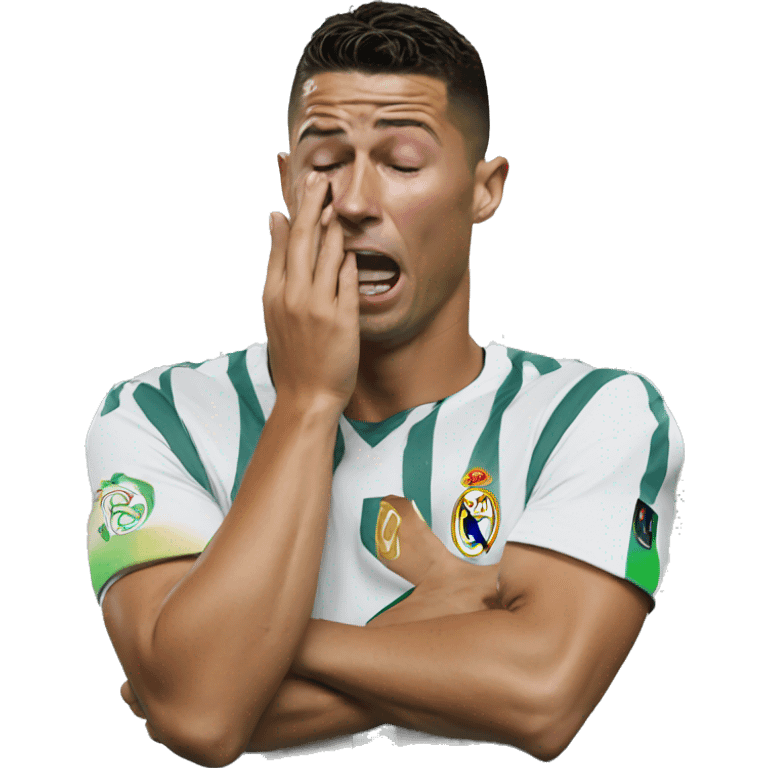 Ronaldo crying emoji